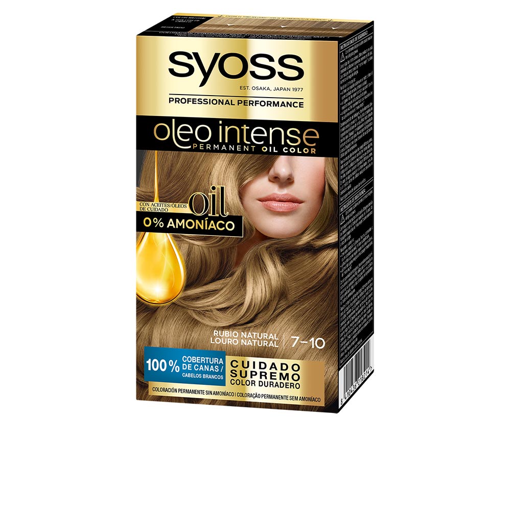Tube of 7.10 oil‑infused permanent hair colour, ammonia‑free, 5 pieces