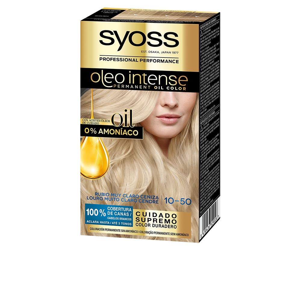 Tube box of oil-infused, ammonia-free light ash blonde hair colour, 5-pack for Women