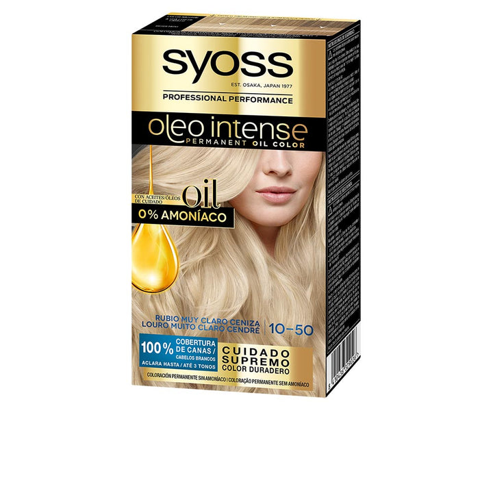 Tube box of oil-infused, ammonia-free light ash blonde hair colour, 5-pack for Women