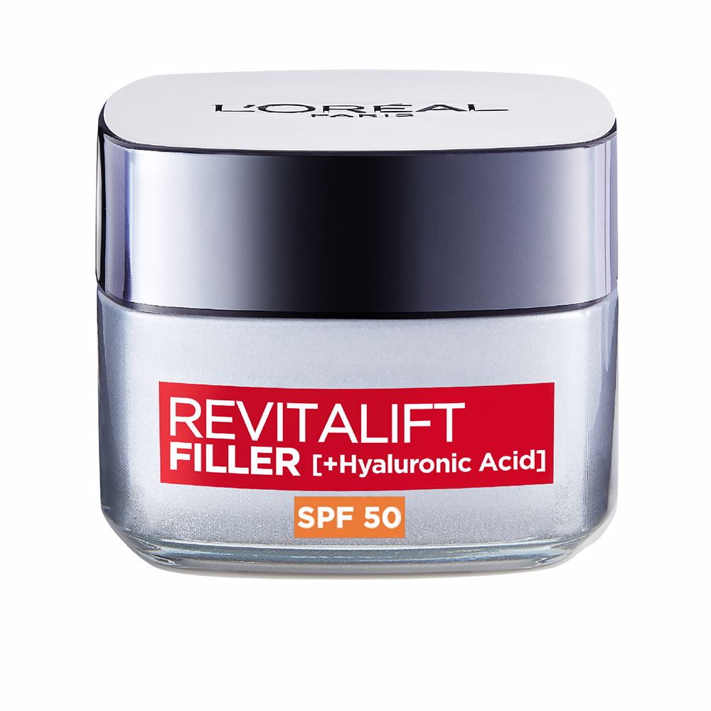 50 ml hyaluronic face cream jar, SPF 50, light cream texture