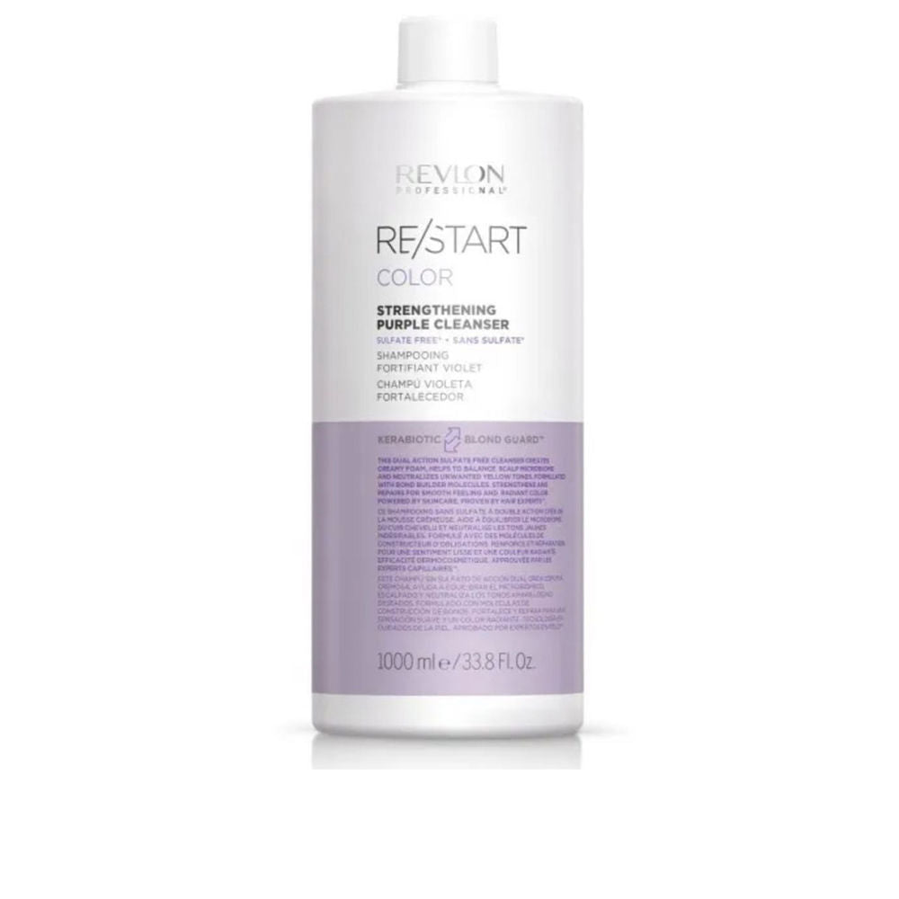 Large 1000 ml purple-strengthening hair cleanser for coloured and highlighted hair
