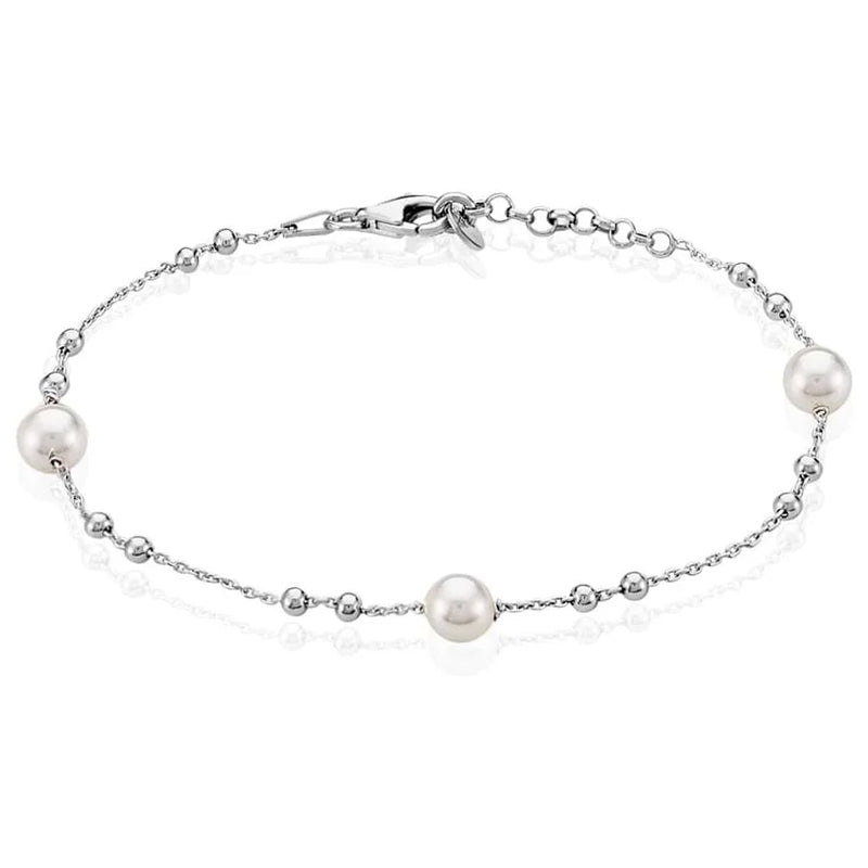 Timeless Silver and Pearl Harmony Bracelet