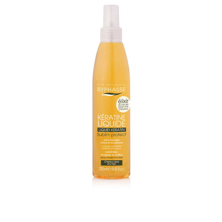 250 ml clear liquid keratin spray bottle for dry hair, lightweight smoothing mist for Women