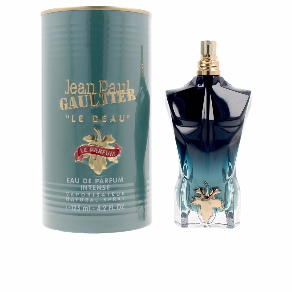 Lacquered black-and-green muscular bottle with gilt leaf, 125 ml eau de parfum for Man