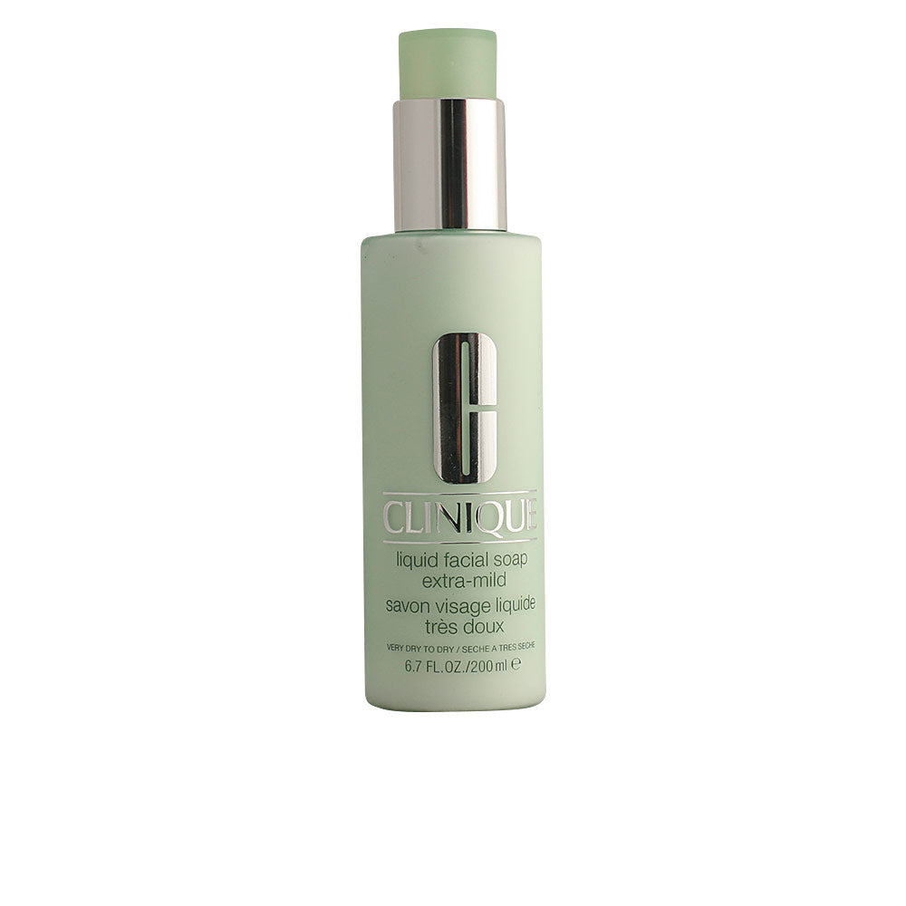 200 ml pump bottle of clear liquid facial cleanser for Unisex sensitive skin