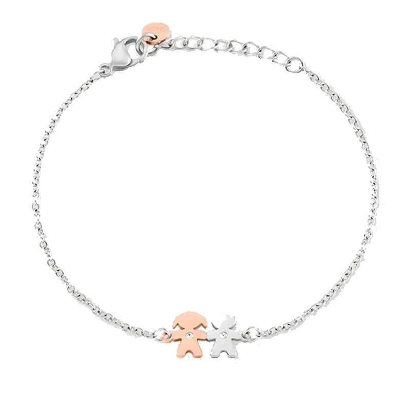 Sleek Dual-Tone Minimalist Elegance Bracelet
