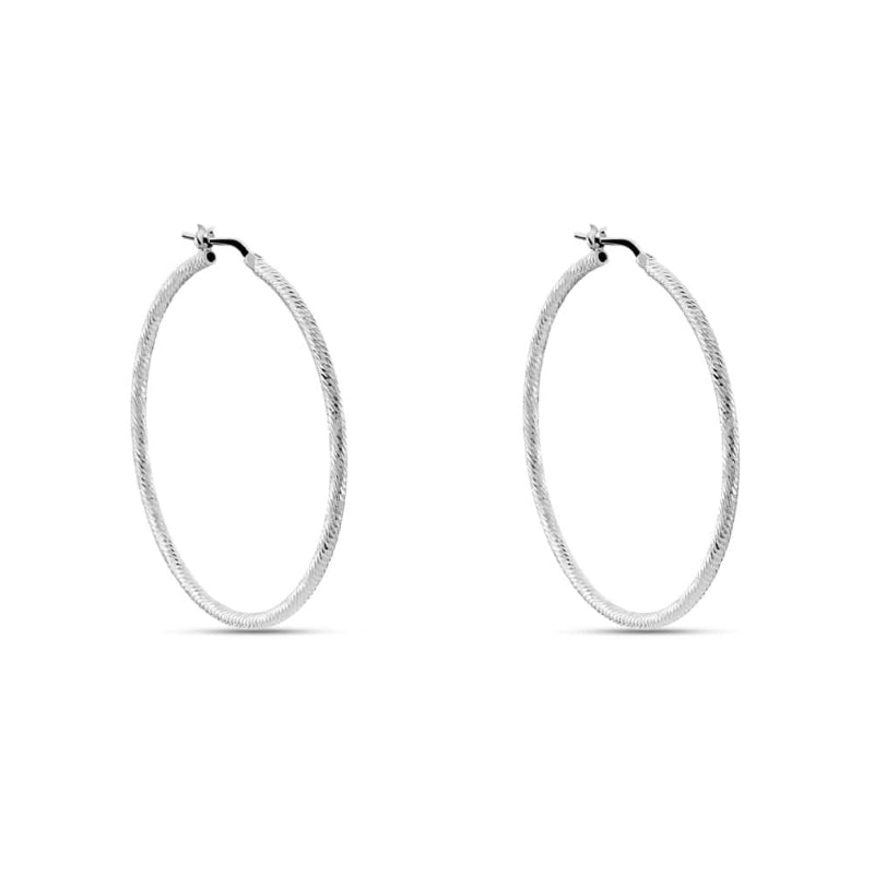 Timeless Classic Silver Hoop Elegance