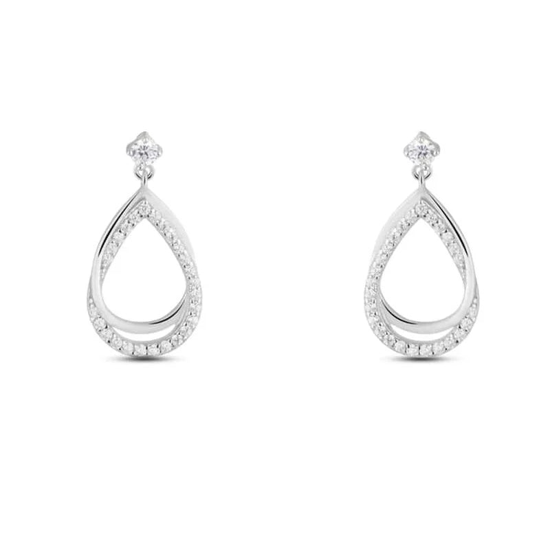 Timeless Elegance Diamond Drop Earrings