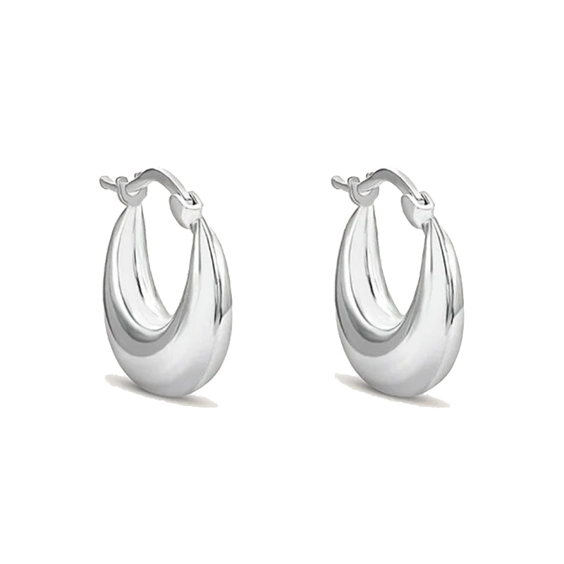 Timeless Silver Classic Hoop Earrings