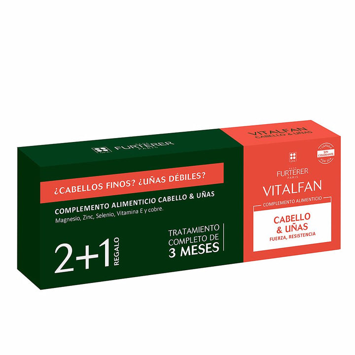 Bottle of 30 dietary capsules for hair and nail strengthening, Unisex supplement