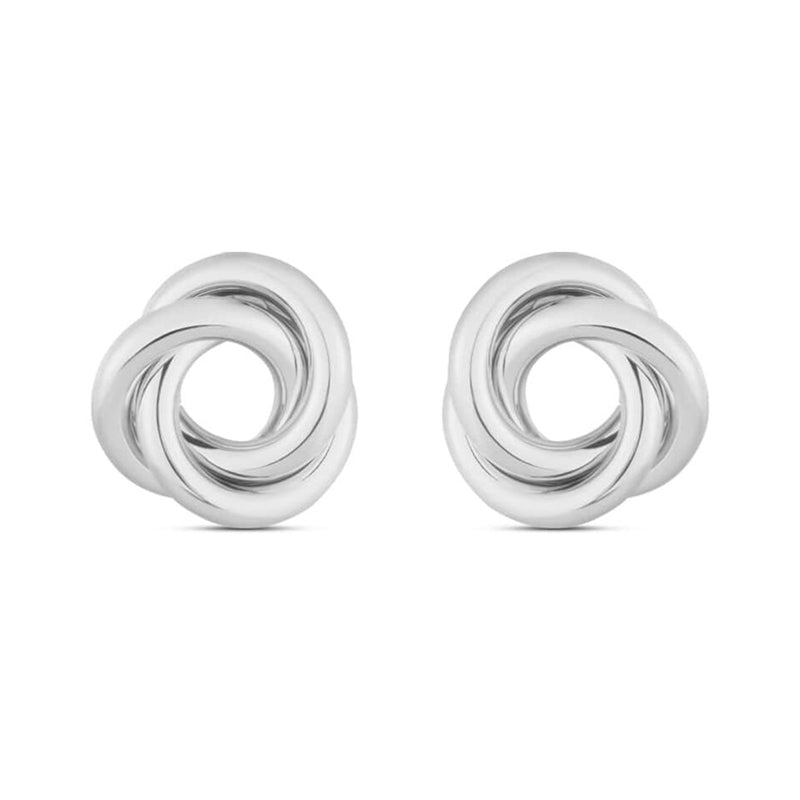 Timeless Classic Polished Silver Studs