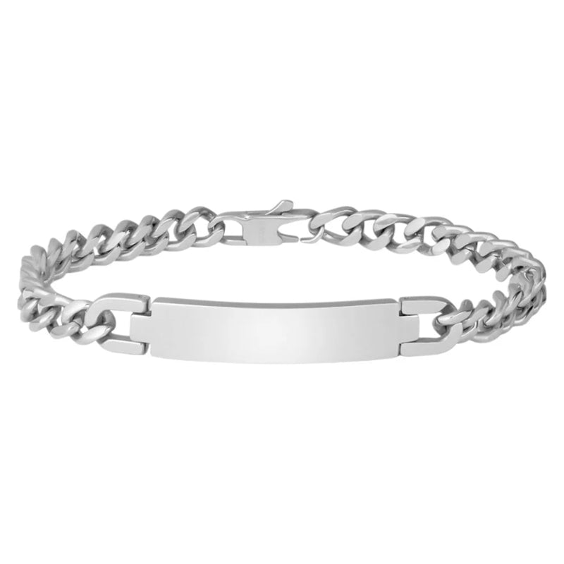 Timeless Classic ID Bracelet in Polished Stainless Steel