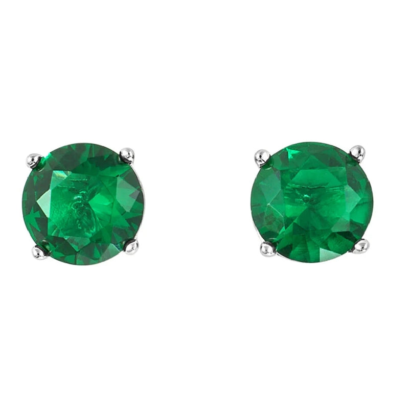 Radiant Emerald Elegance Studs