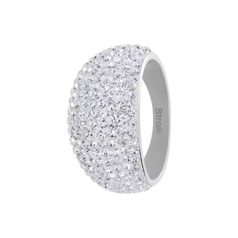 Pavé Crystal Dome Elegance