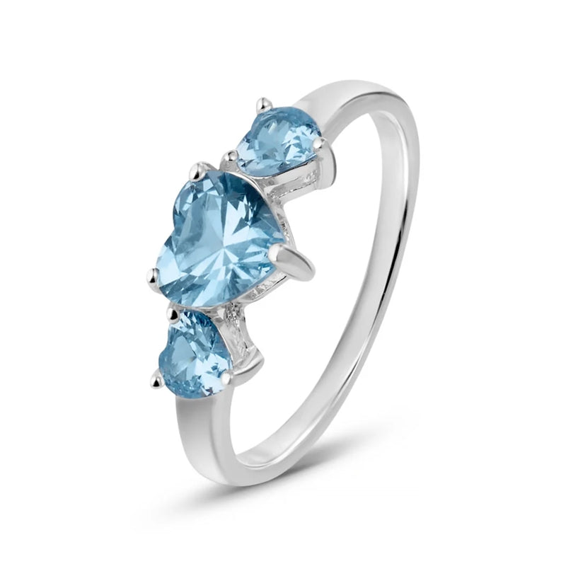 Celeste Blue Gemstone Elegance Ring