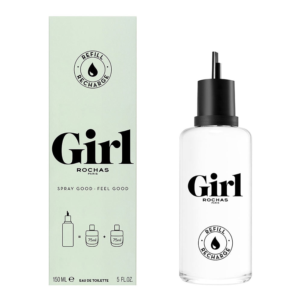 150 ml refillable floral-woody eau de toilette in glass bottle