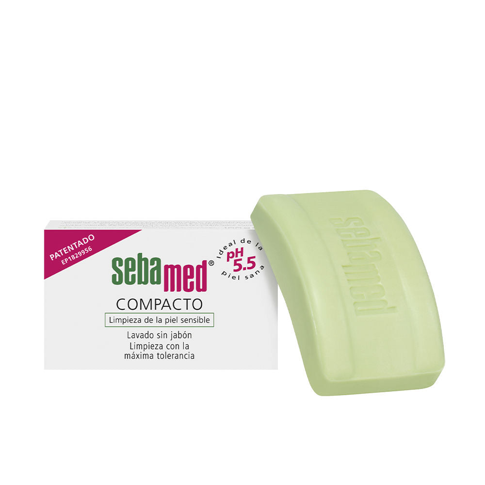 Unisex cream-coloured syndet cleansing bar in simple wrapping, 150 g