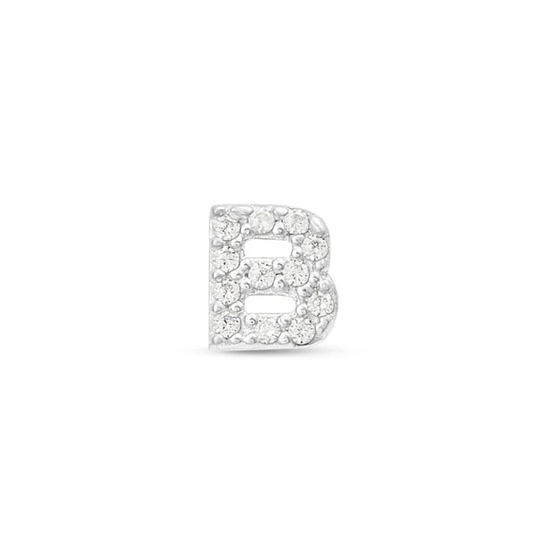 Elegant Letter Charm Pendant with Sparkling Accents