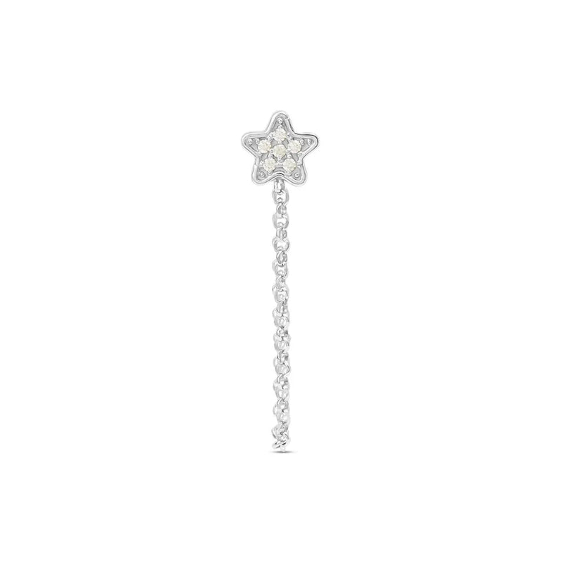Elegant Silver Drop Earrings with Crystal Accents