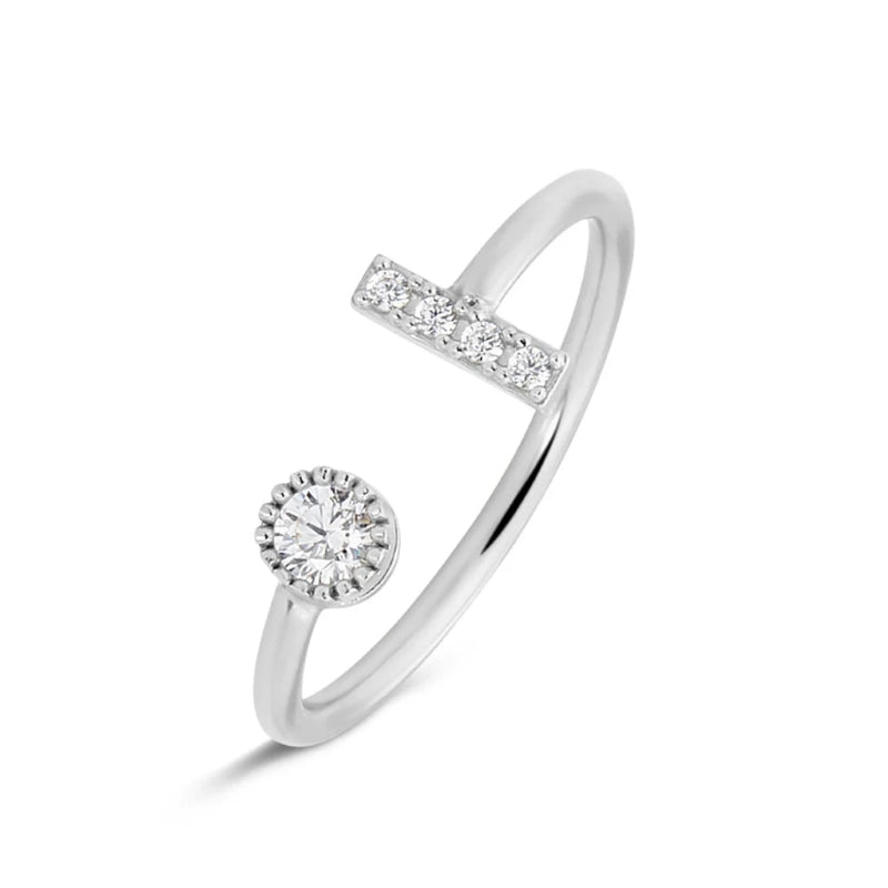 Sleek Open Band Diamond Elegance