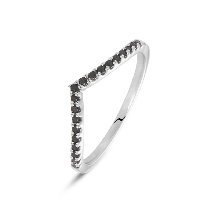 Midnight Elegance Black Diamond Ring