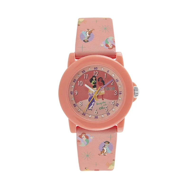 Playful Pink Analog Watch with Character Charm