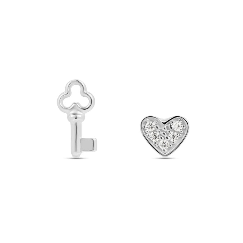 Timeless Silver Crystal Studs with Modern Minimalist Flair