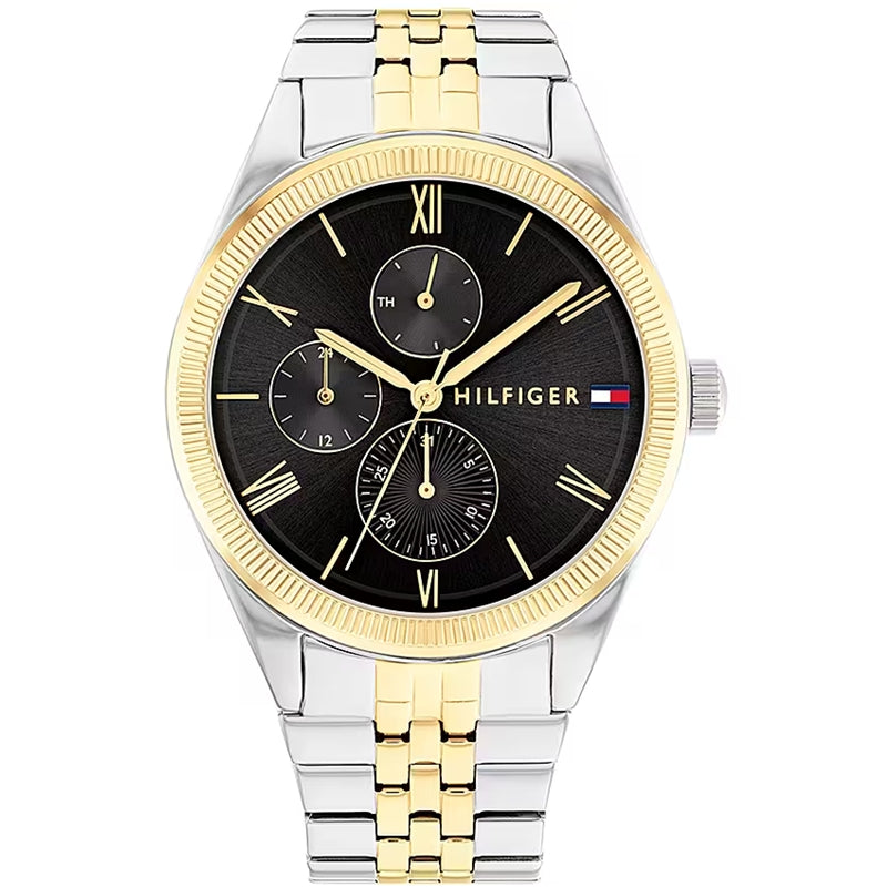 Two-Tone Precision Chronograph with Roman Elegance