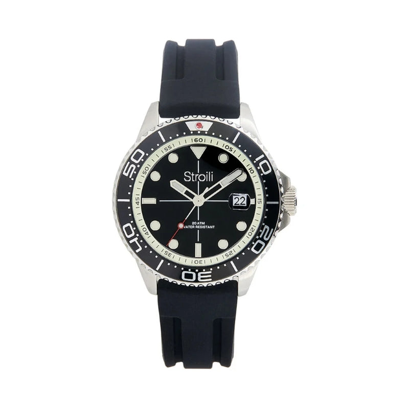 Precision Diver with Rotating Bezel and Date Display