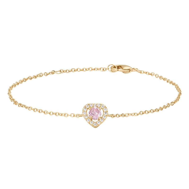 Radiant Harmony Pink Gemstone Bracelet