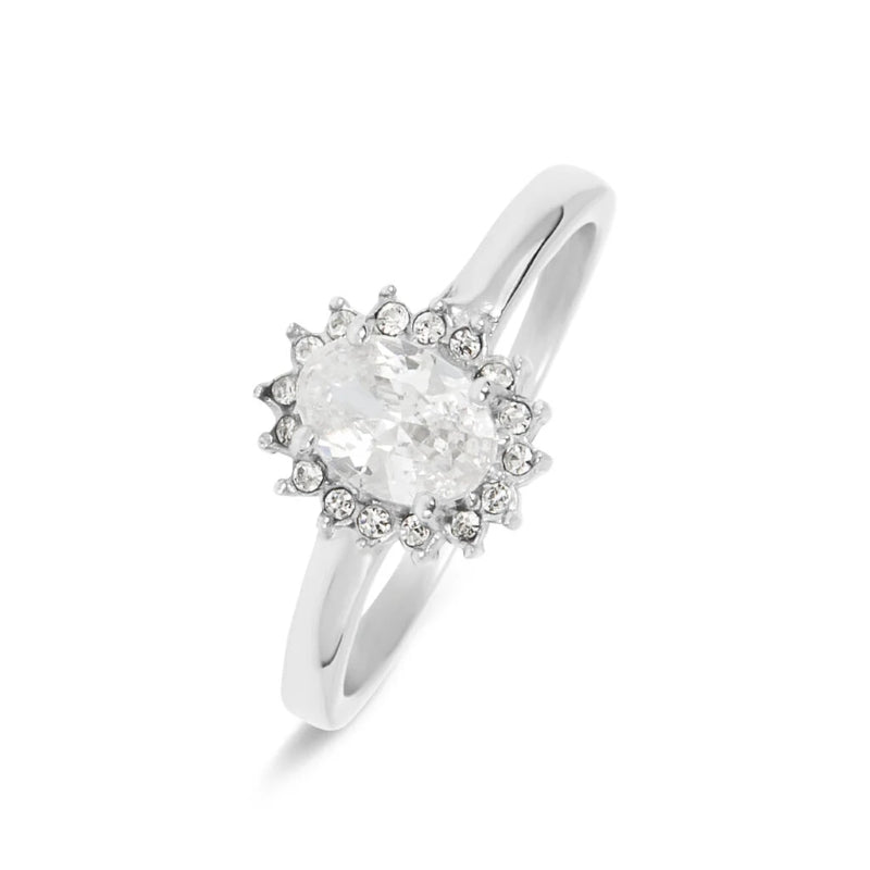 Radiant Diamond Halo Elegance