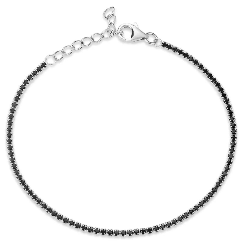 Midnight Elegance Tennis Bracelet