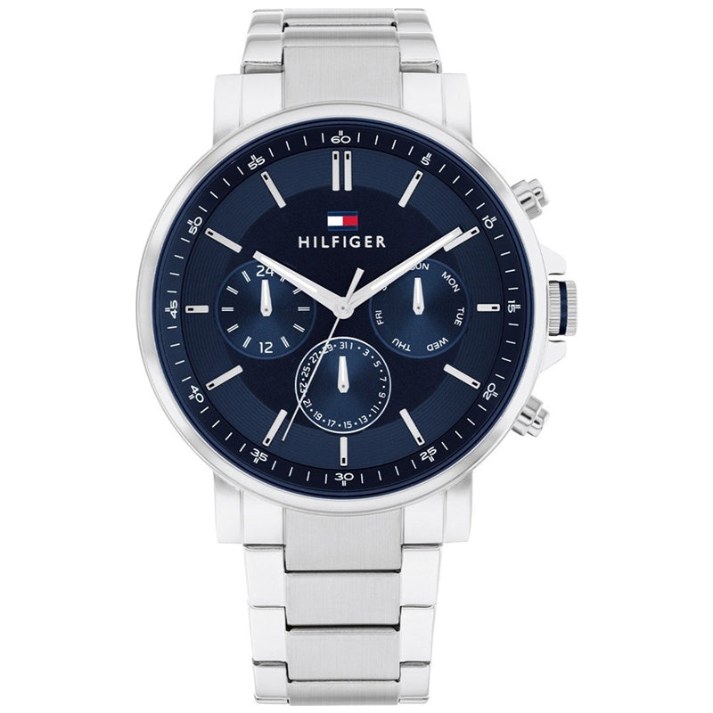 Navy Chronograph Precision with Stainless Steel Bracelet