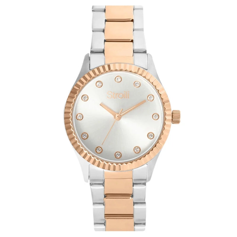Timeless Rose Gold Elegance with Crystal Accents