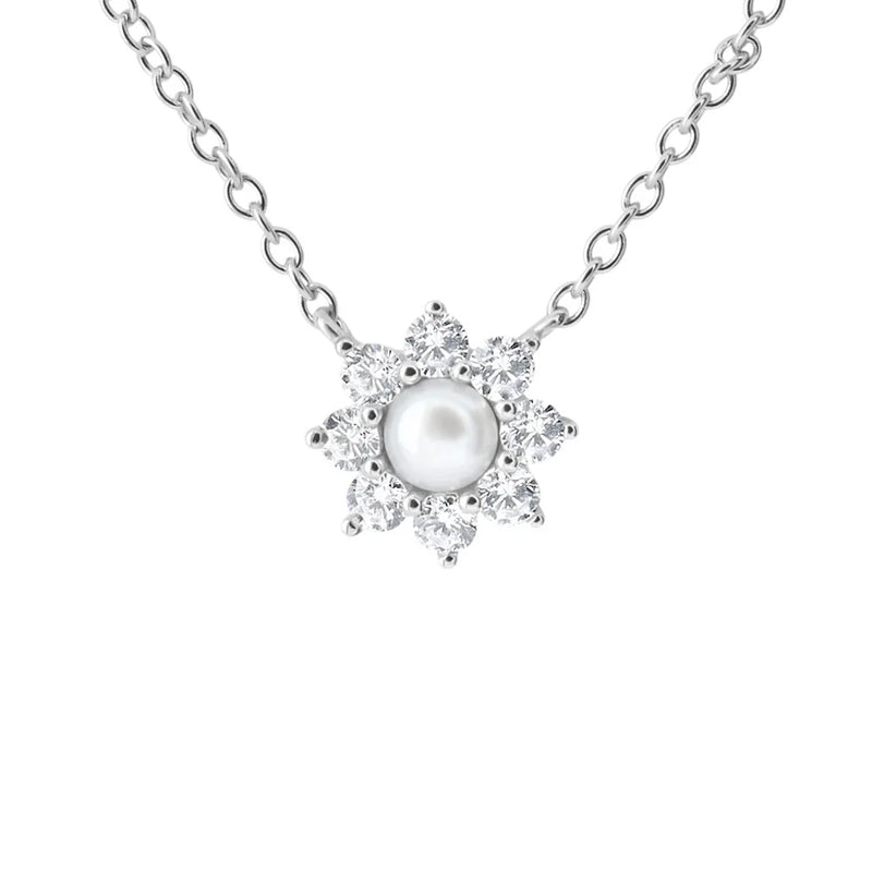 Timeless Pearl and Diamond Pendant Elegance