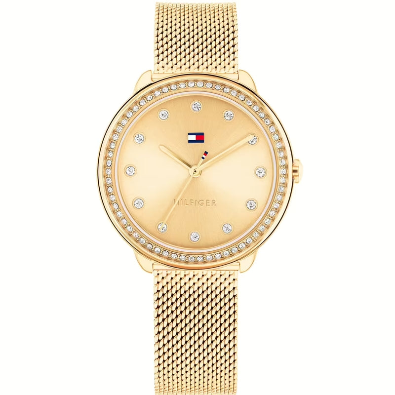 Timeless Gold-Tone Elegance with Crystal Accents