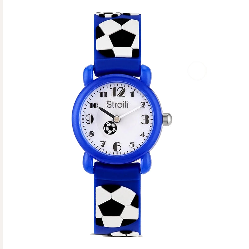 Sport-Inspired Analog Timepiece with Soccer Motif