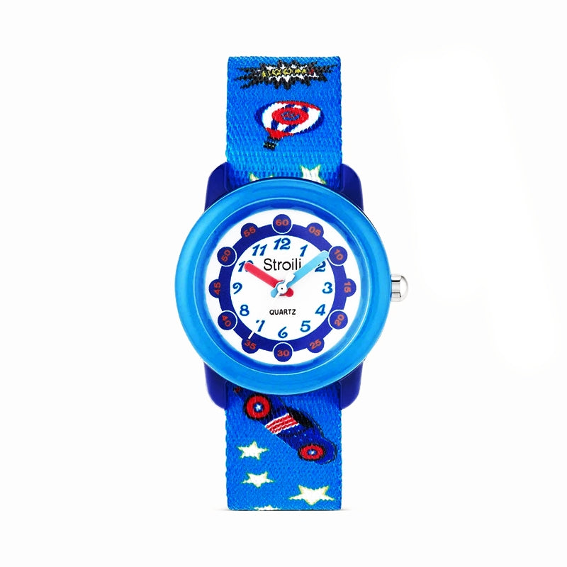 Vibrant Playful Analog Timepiece with Adjustable Strap