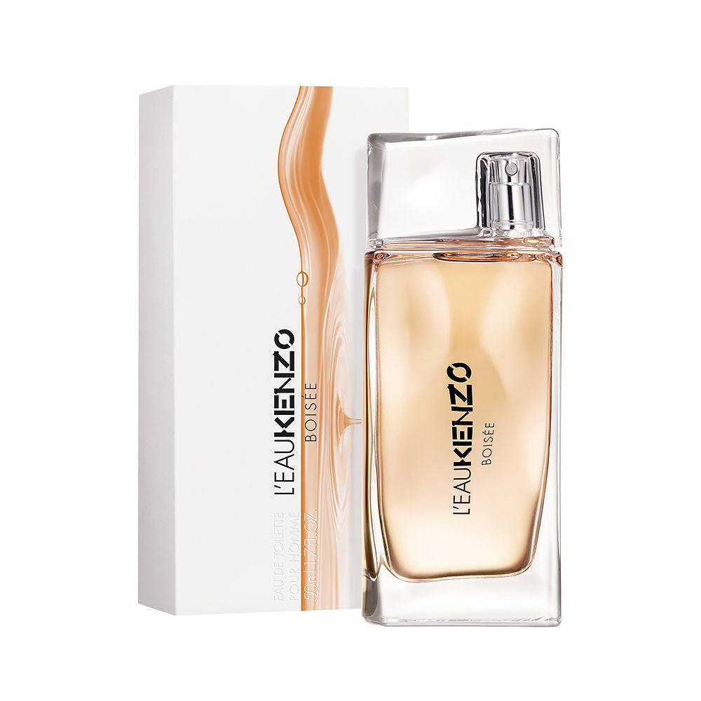 50 ml citrus aquatic woody Eau de Toilette in clear bottle with blue-tinted water effect