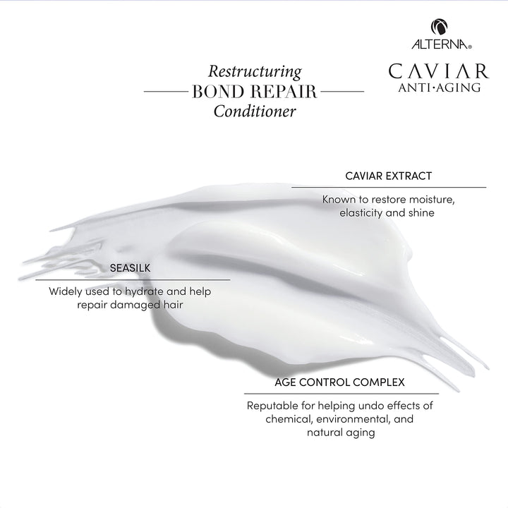 250 ml bottle of Caviar Restructuring Bond Repair Conditioner for damaged hair