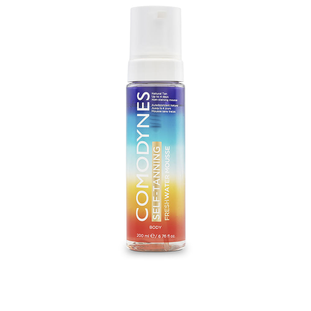 200 ml transparent self-tanning mousse bottle and airy foam, Unisex body product