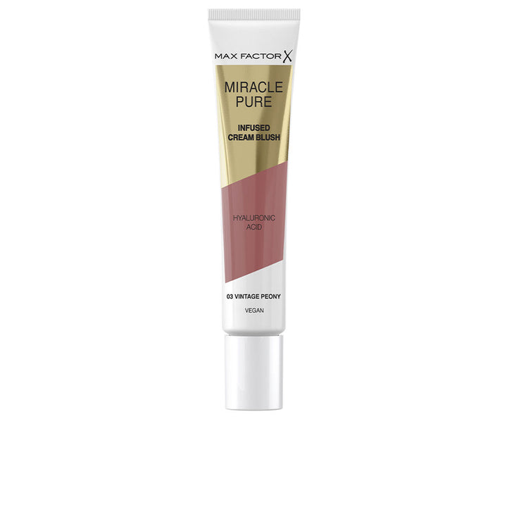 Compact cream blush in shade 03 Vintage Peony, creamy pink finish