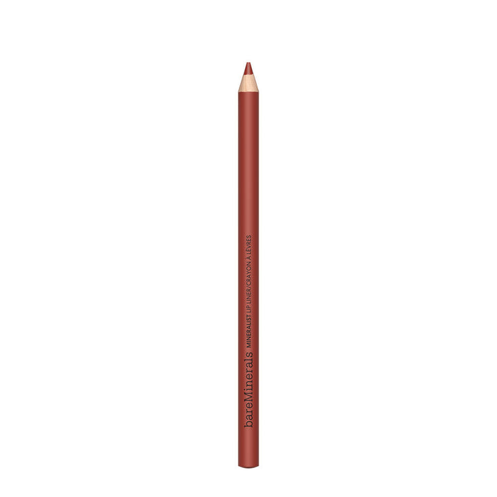 Sharpenable wooden lip liner pencil in warm brown &