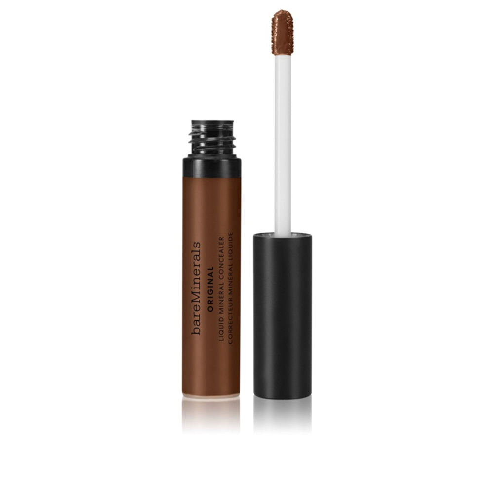 6 ml liquid concealer tube with applicator, medium deep shade, luminous finish