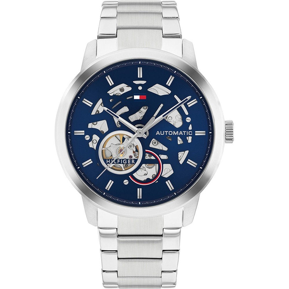 Timeless Precision in Silver and Blue