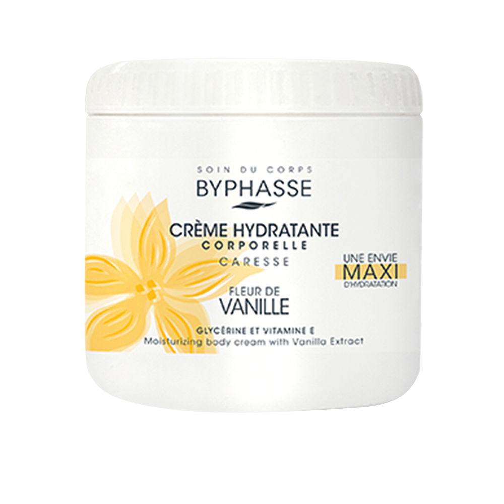 500 ml vanilla-scented body cream jar with whipped texture, Unisex daily moisturiser