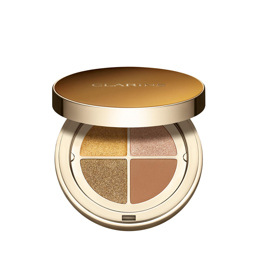 Compact four‑shade pressed eyeshadow palette with integrated primer, 1 g