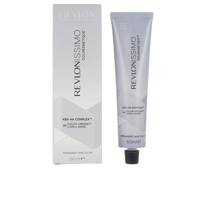60 ml tube of permanent black hair colour enriched with hyaluronic acid and soy protein
