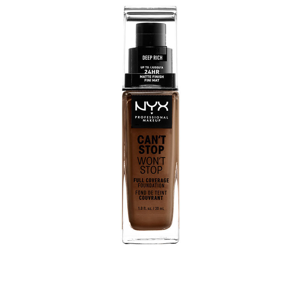30 ml deep rich full-coverage matte liquid foundation bottle, Unisex shade