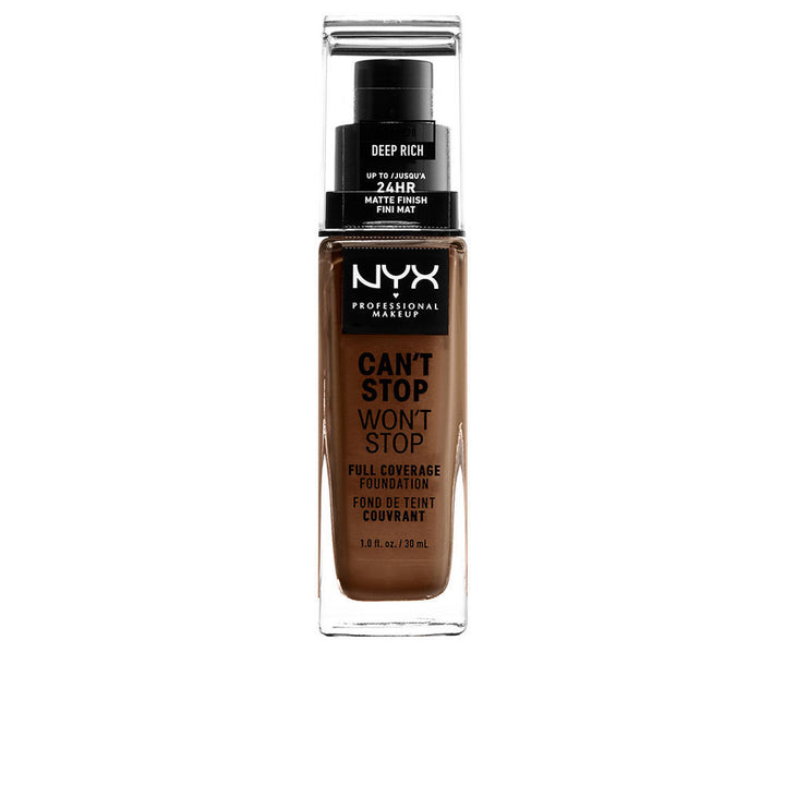 30 ml deep rich full-coverage matte liquid foundation bottle, Unisex shade